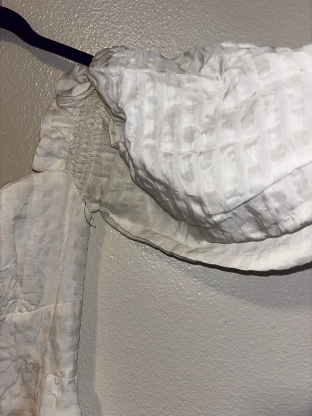 Cult Gaia Simona white linen off shoulder midi Dress size XS NWOT - Picture 5 of 6